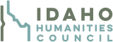 Idaho Humanities Council logo in green and blue font